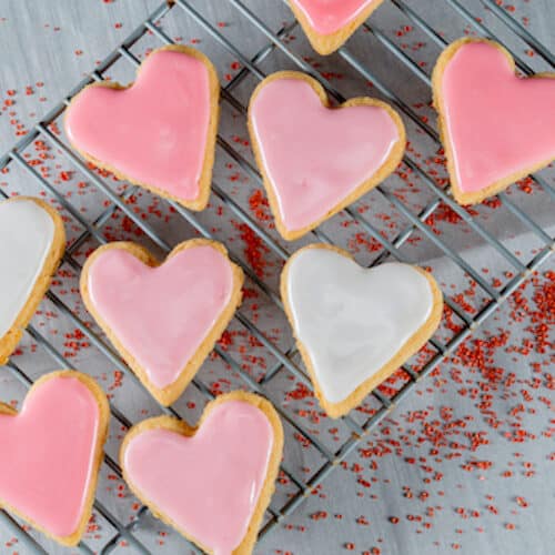 Valentine's Day cookies hearts