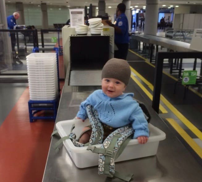 airport baby conveyor belt international travel