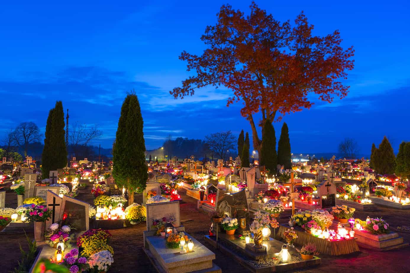 all saints day cemetery