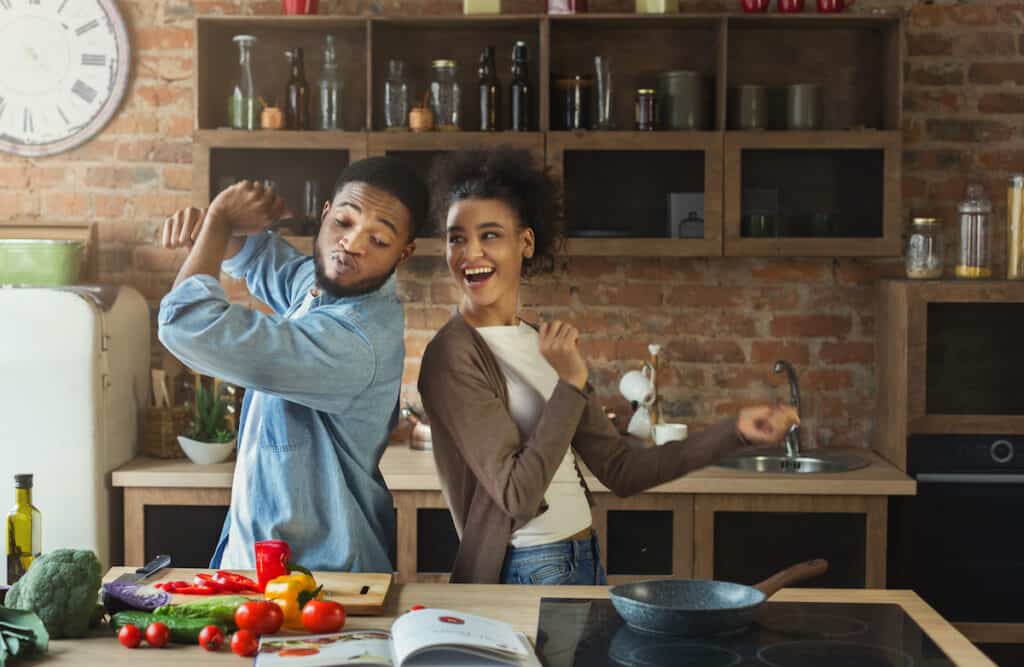 Dance Party in the clean kitchen