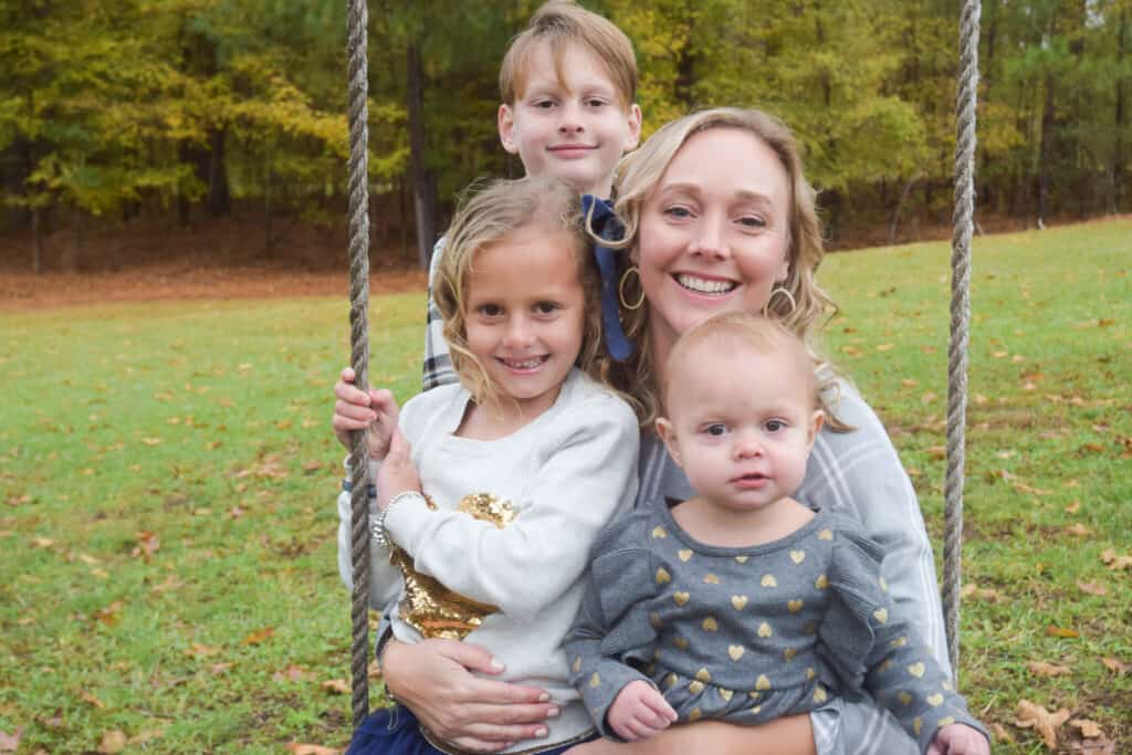 Becky and kids