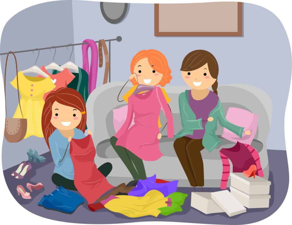 clothing swap graphic women