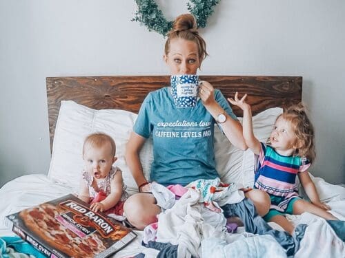 Casey Anderson daughters bed snacks coffee