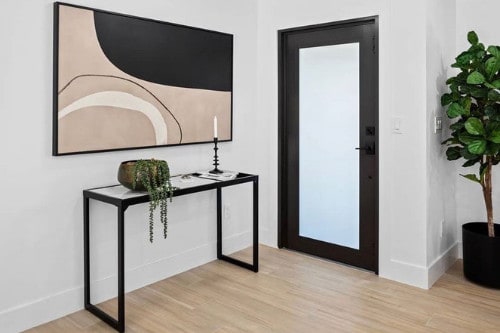 minimalist design entryway