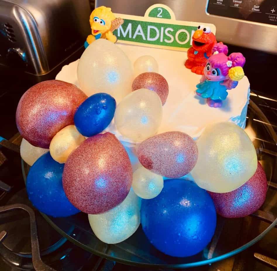 gelatin cake bubbles elmo cake