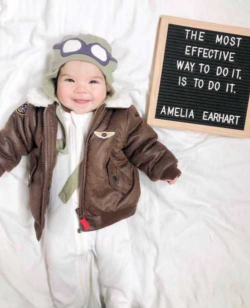 DIY Halloween costumes for babies Amelia Earhart