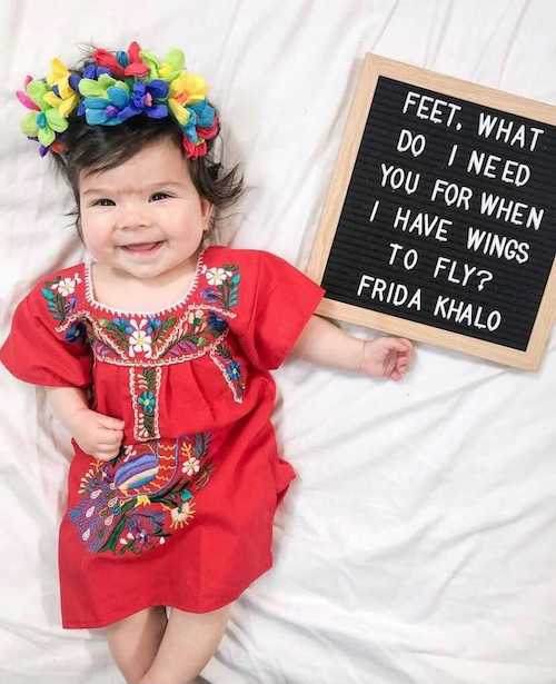 DIY Halloween costumes for babies Frida Khalo
