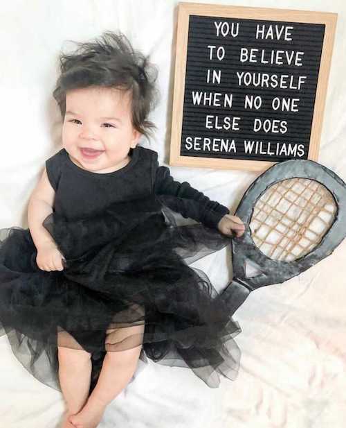 DIY halloween costumes for babies Serena WIlliams.