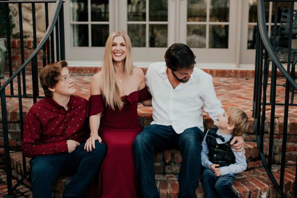 Sarah Creech and family