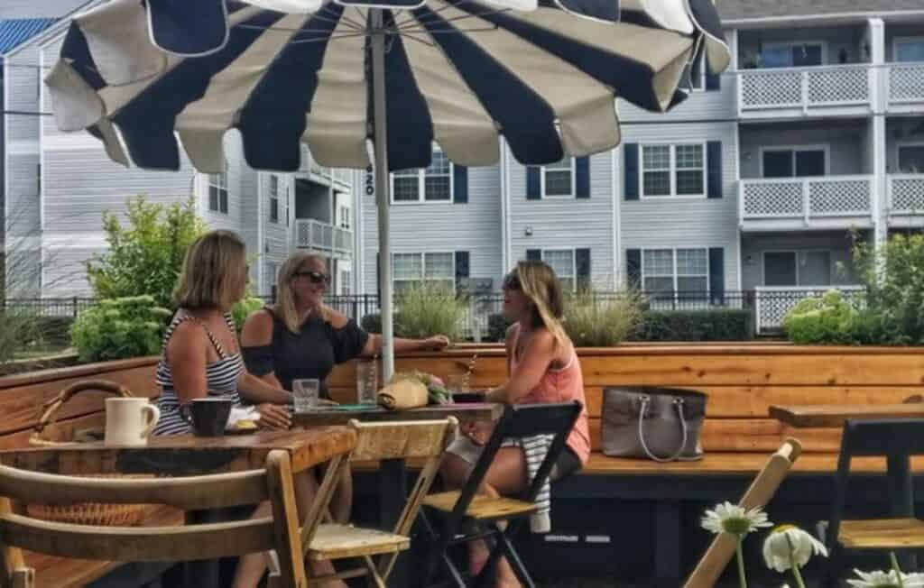 enjoy the shops and events at the Vibe