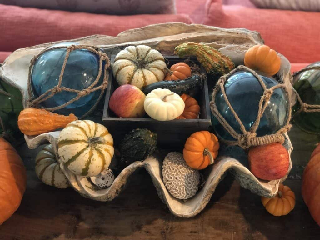 fruits in fall apple pumpkin