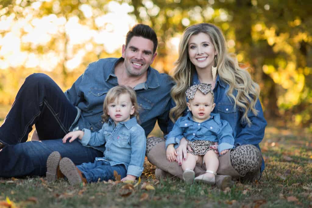 Glamorous Comfy Mom on the Street Amy Crain Gober and family