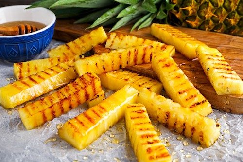 grilled fruit pineapple