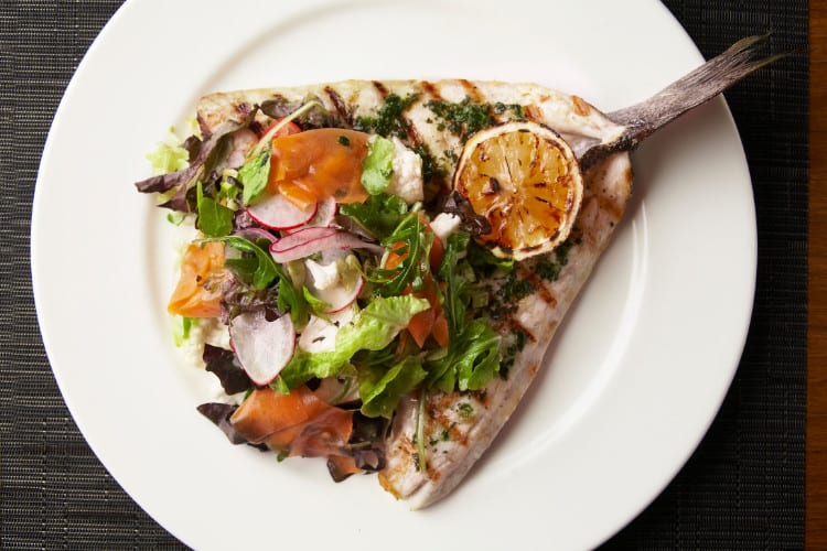 grilled fish with citrus
