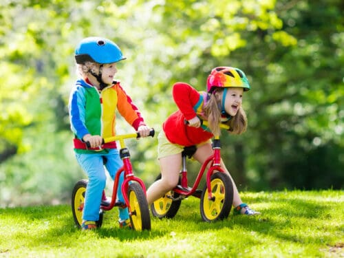 kids learn to ride a bike