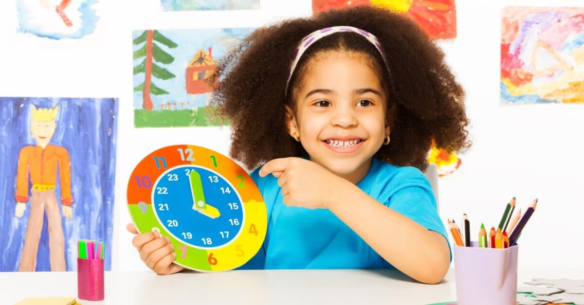 Children learn to tell time