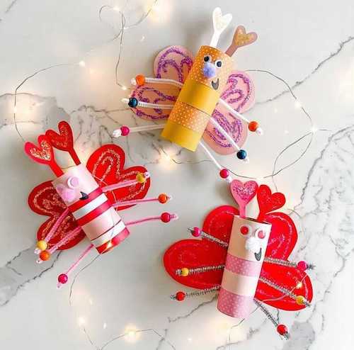 crafts for Valentine's day butterflies