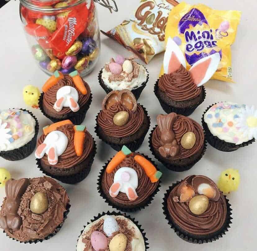 easter cupcakes bunnies