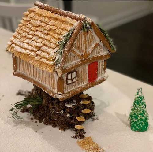 gingerbread house treehouse
