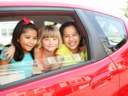 kids in a carpool app
