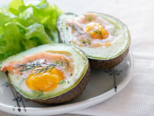 low-carb diet avocado salmon egg