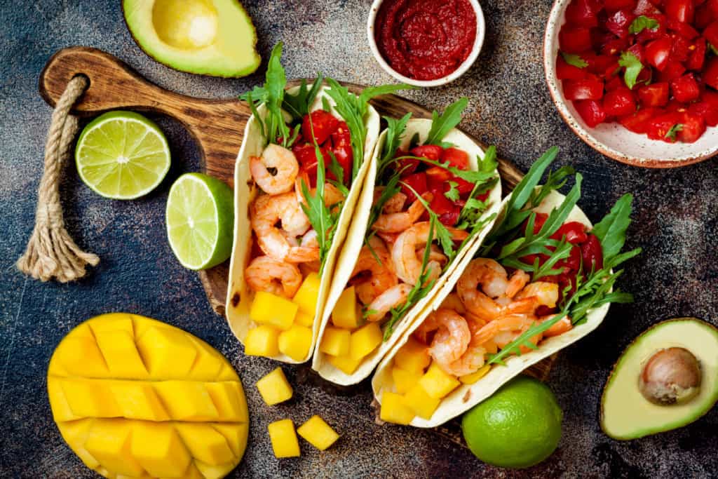 mango recipe with shrimp tacos