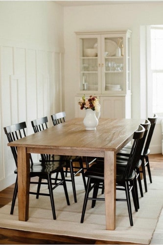 minimalist design dining room