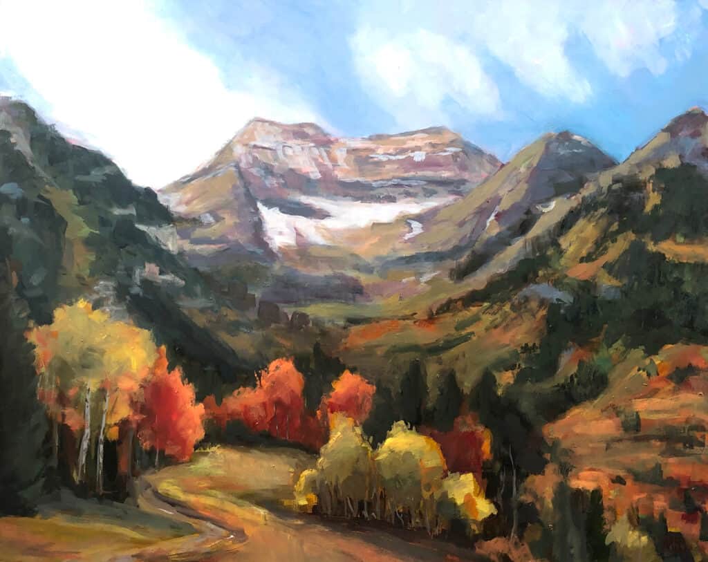 Molly Neves Fall Landscape painting