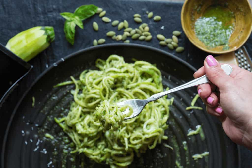 pesto spaghetti swuash optavia