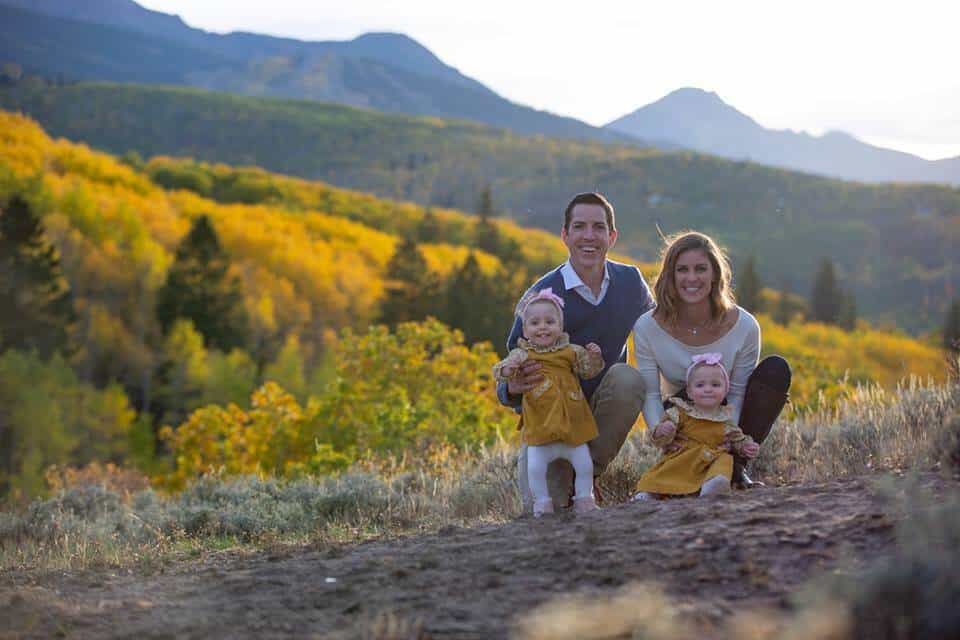 Preppy Adventurer Dad Chris Field and family mountains