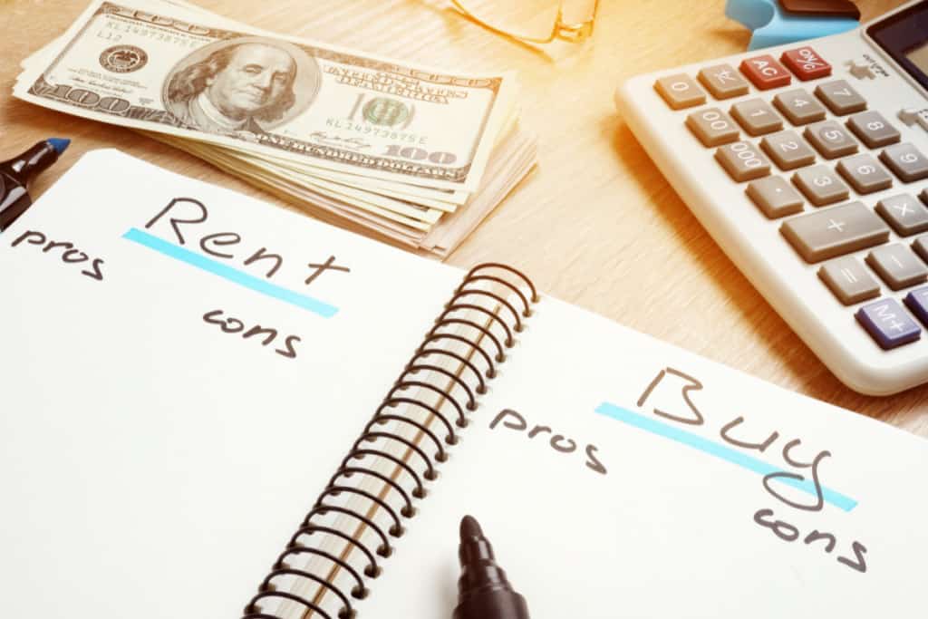 renting vs. buying a house