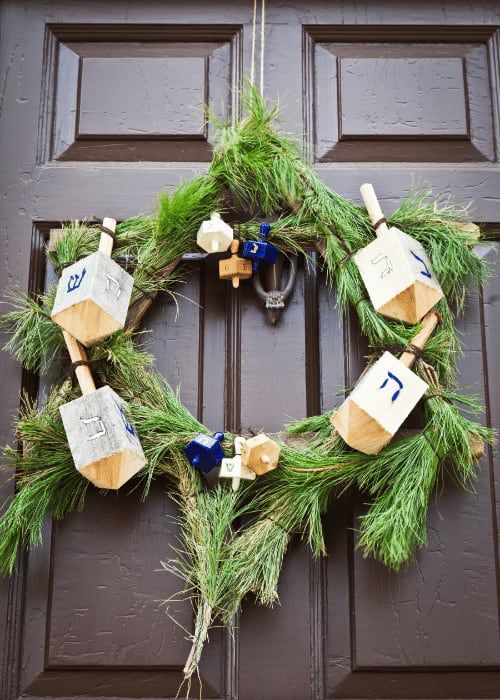 hanukkah crafts wreath 