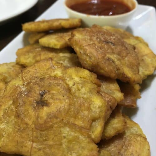 Baba's tostones on a plate
