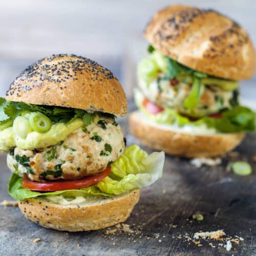 turkey burger ideas sun-dried tomato avocado cream