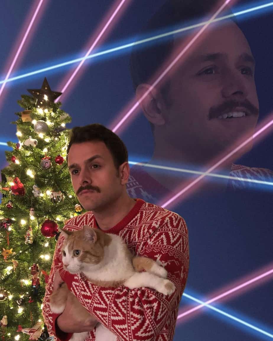 ugly christmas sweaters with a cat