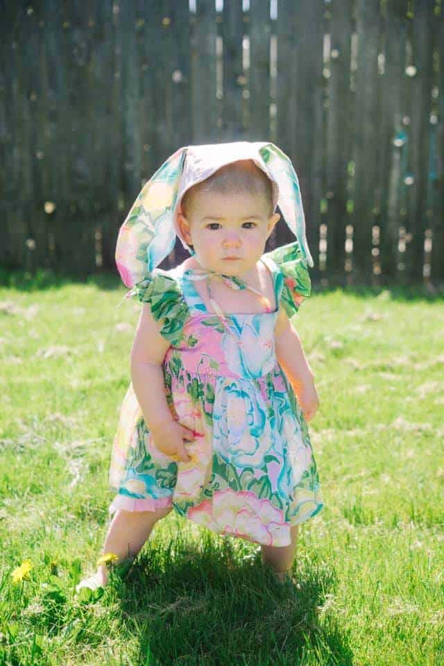 upcycled Easter dress