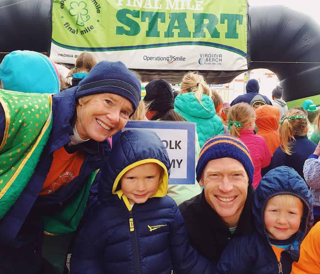 Three generations of runners