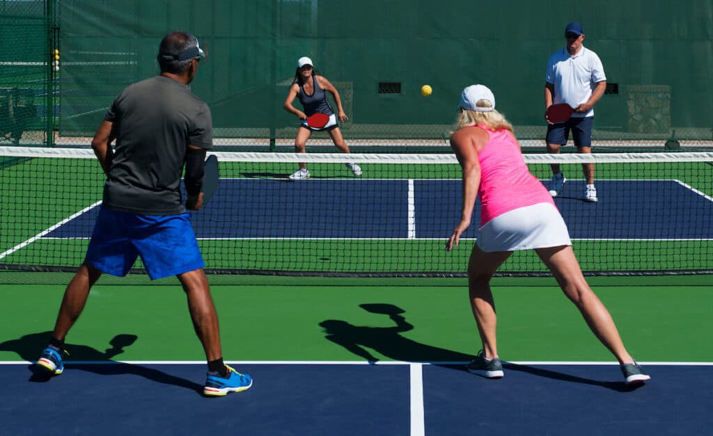 pickle ball mixed doubles