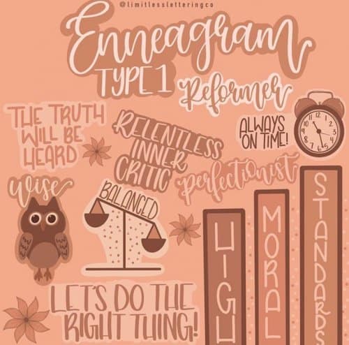 enneagram type 1 graphic