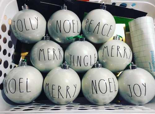 christmas cricut ornaments