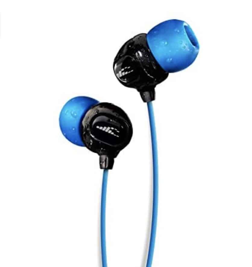 Waterproof Headphones for Swimming - Surge S+ (Short Cord). Best Waterproof Headphones for Swimming Laps