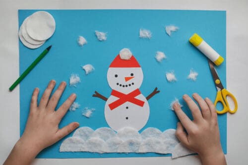 winter crafts snowman
