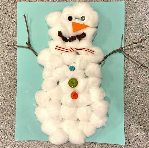 snowman winter crafts