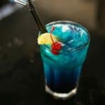 blue mermaid lemonade cocktail
