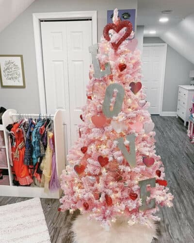 Valentine Tree- how to decorate for valentine's day