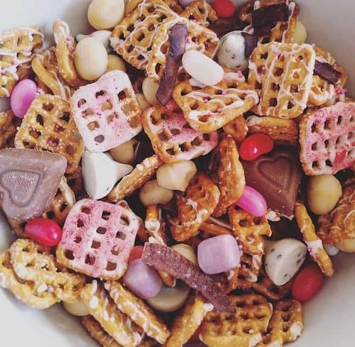 Valentine's Day meals chex mix