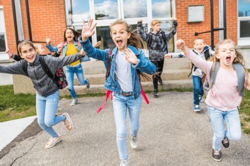 end of the school year