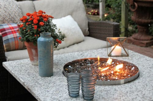 patio ideas smokeless firepit