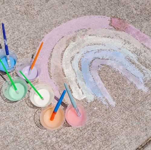 summer crafts for toddlers chalk paint