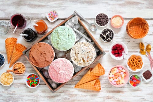 kids desserts ice cream bar